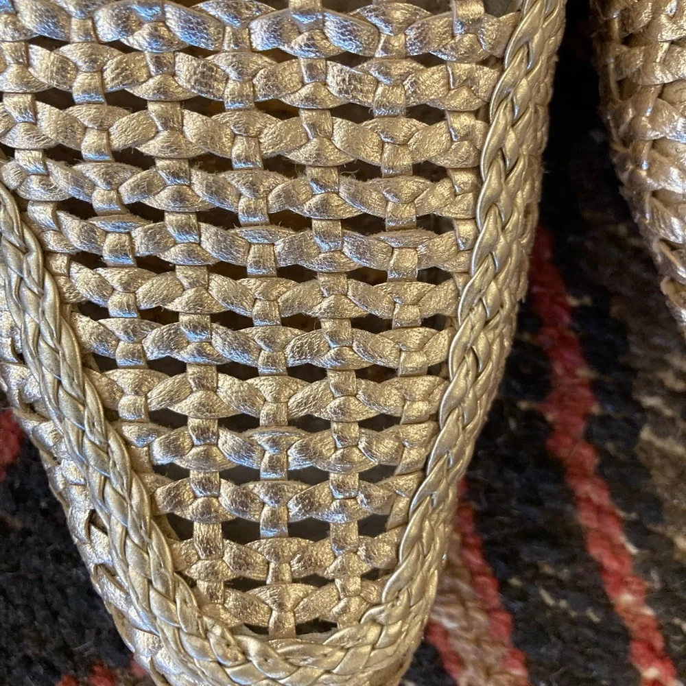Sam Edelman Gold Woven Mules- $35 - Picture 5 of 7